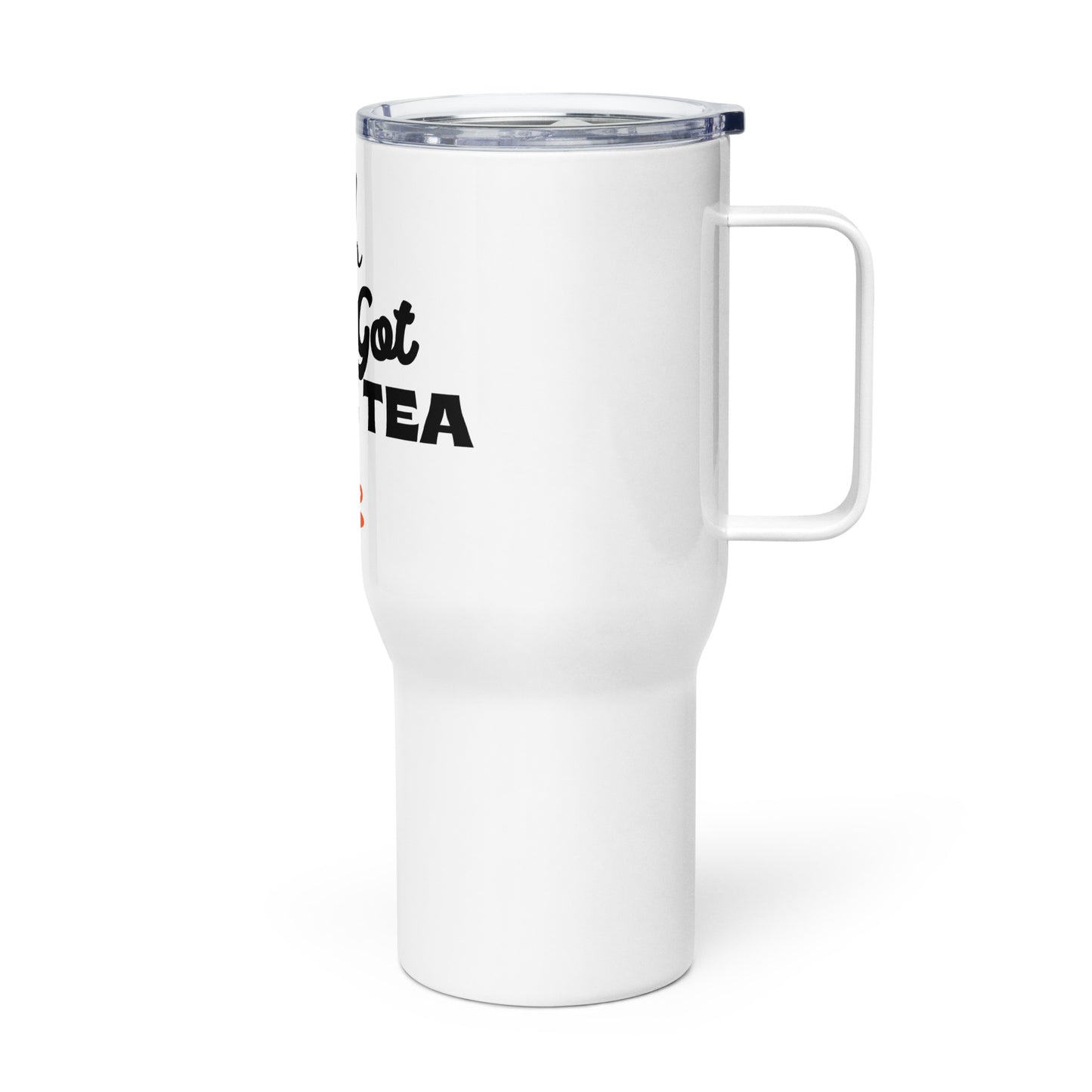Travel mug with a handle