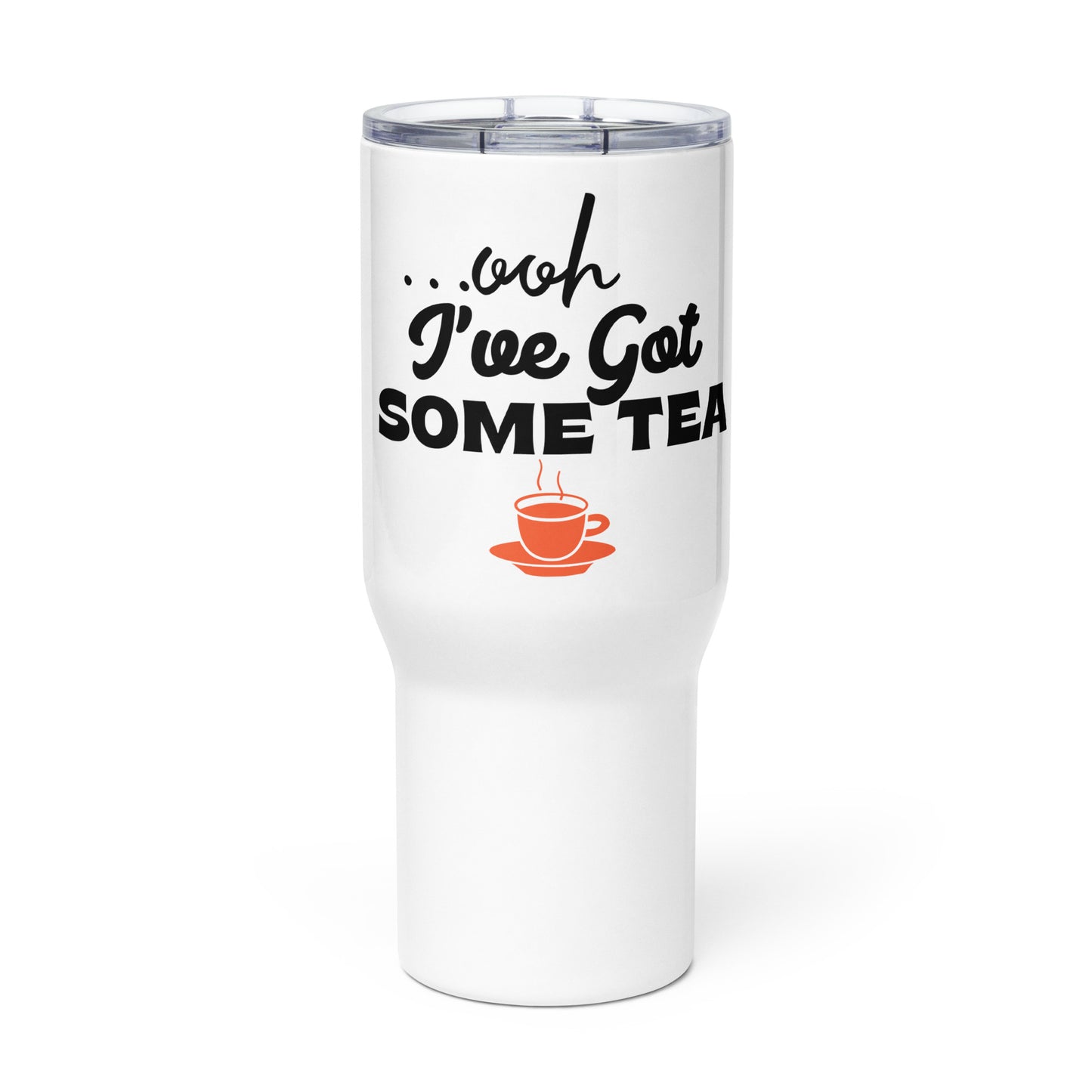 Travel mug with a handle